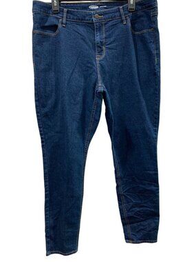 Old Navy Super Skinny Jeans Sze 16 Medium Wash High Rise Casual Capsule Neutral